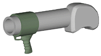 Shoulder-mounted, Unripened Apple Launcher (&copy; Kevin A. Freitas)