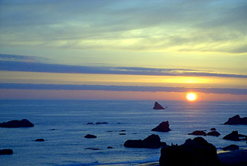 Sunset at Harris Beach