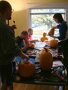 Carving like crazy!