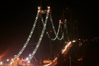 Tacoma Narrows at night