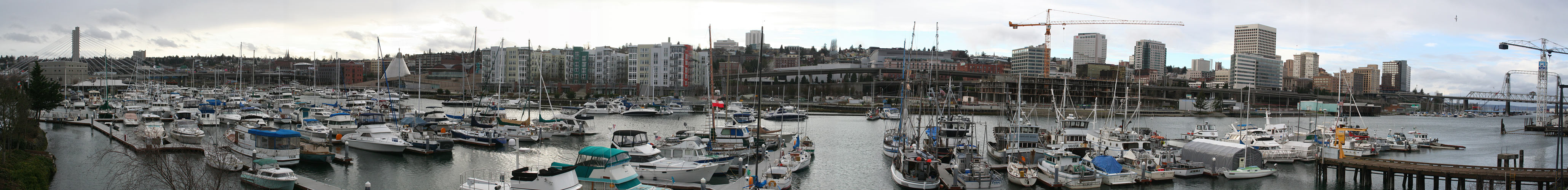 Downtown Tacoma across the Thea Foss from D Street