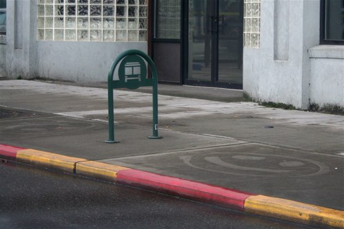 Tacoma sidewalk smiley