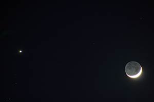 Crescent Moon and Venus