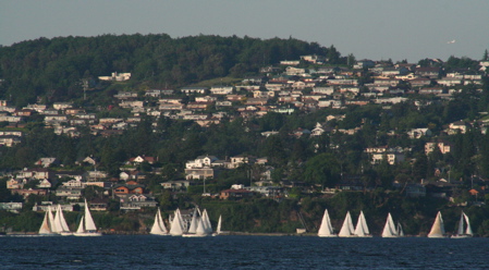 Sail boats and Brown's Point