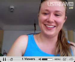 Ustream.tv chat with Sarah in Cabo