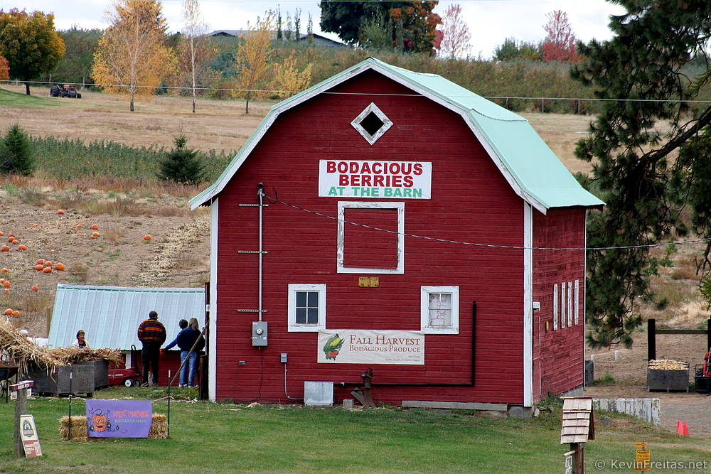 Green Bluff Spokane Big Barn Brewery Sunset Colors Green Bluff Spokane Big Barn Brewery Sunset Colors